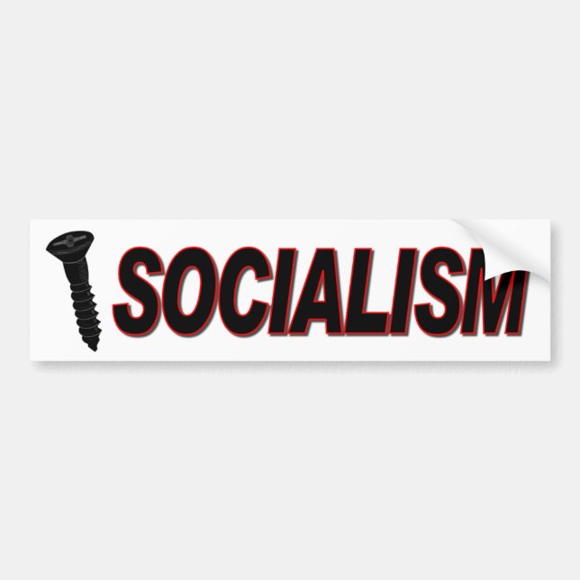 Autocollant De Voiture Socialisme de vis (Devant)