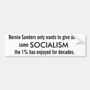 Autocollant De Voiture Socialisme des ponceuses de Bernie 2016) (