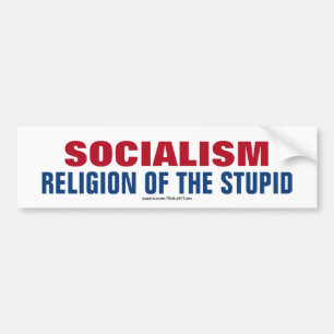Autocollant De Voiture Socialisme Religion de l'imbécile