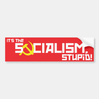 Autocollant De Voiture Socialisme stupide - rouge