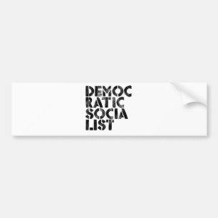 Autocollant De Voiture Socialiste Democratic