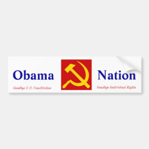 Autocollant De Voiture Socialiste d'Obama