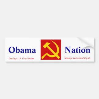 Autocollant De Voiture Socialiste d'Obama