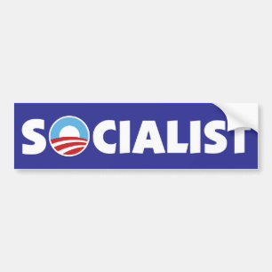 Autocollant De Voiture Socialiste d'Obama
