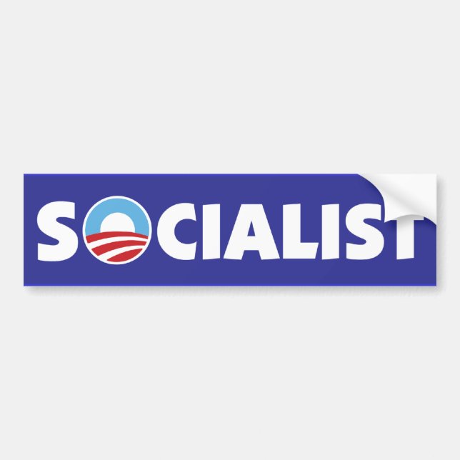 Autocollant De Voiture Socialiste d'Obama (Devant)