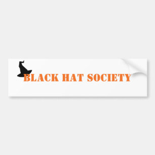 Autocollant De Voiture Société Casquette noire Halloween