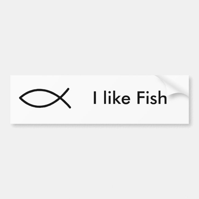Autocollant De Voiture Société de poissons (Devant)