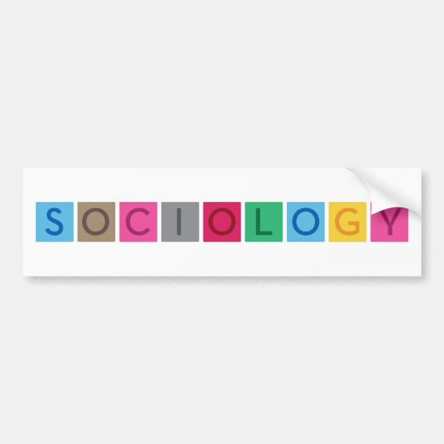 Autocollant De Voiture Sociologie (Devant)