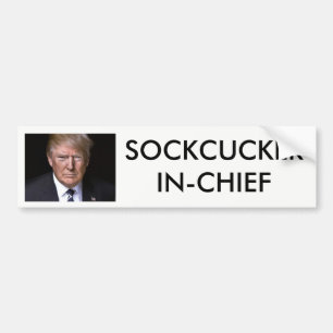 Autocollant De Voiture "SockCucker en" atout en chef d'anti-Donald