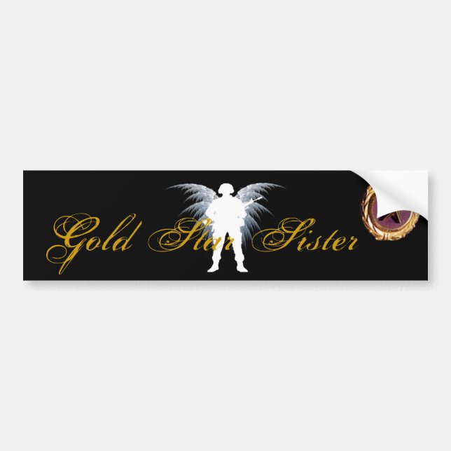 Autocollant De Voiture Soeur d'étoile d'or (Devant)