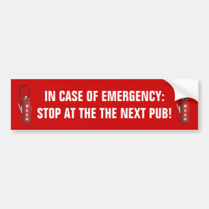 Autocollant De Voiture Soif Quencher Beer