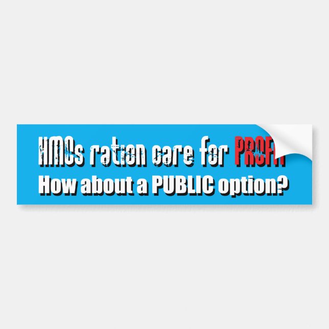 Autocollant De Voiture Soin de ration de HMOs pour le BÉNÉFICE (Devant)