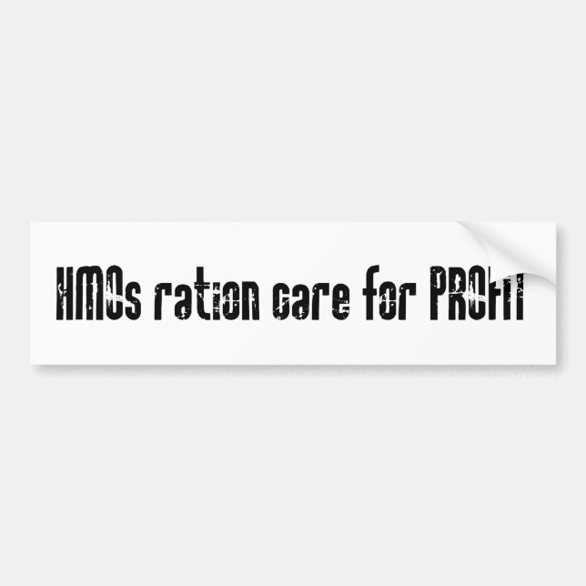 Autocollant De Voiture Soin de ration de HMOs pour le bénéfice (Devant)