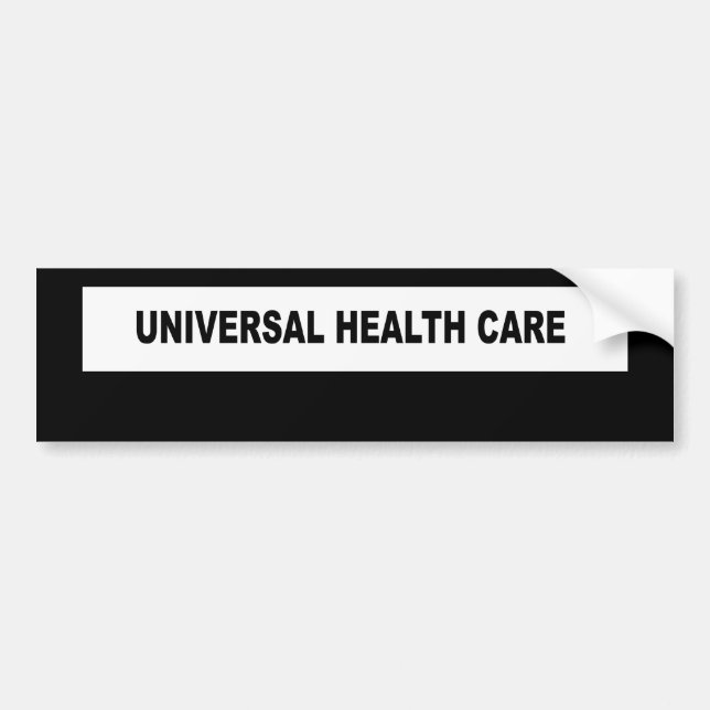 AUTOCOLLANT DE VOITURE SOINS DE SANTÉ UNIVERSELS (Devant)