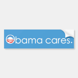 Autocollant De Voiture Soins d'Obama, période. Adhésif pour pare-chocs