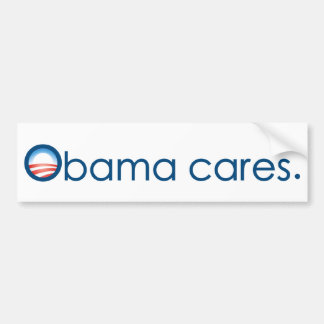 Autocollant De Voiture Soins d'Obama, période. Adhésif pour pare-chocs