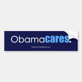 Autocollant De Voiture Soins d'Obama, période. Adhésif pour pare-chocs
