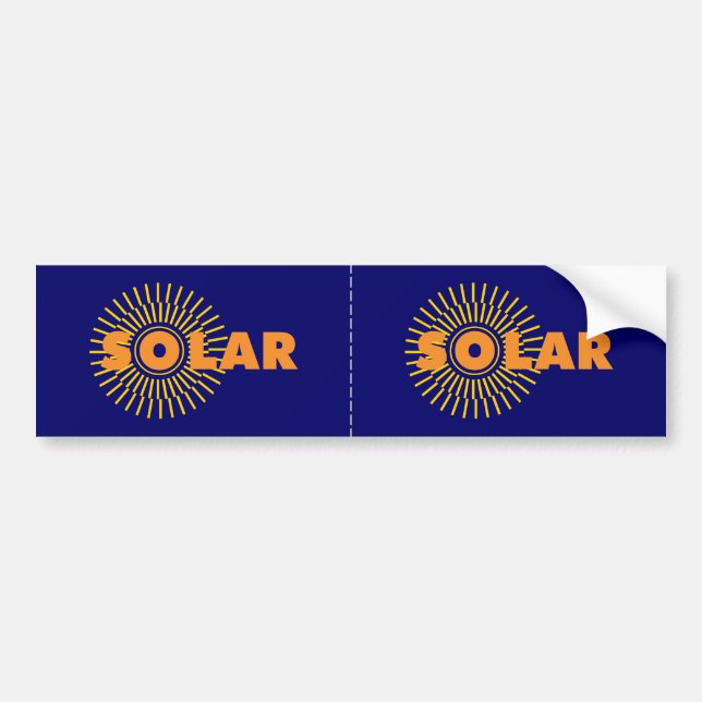 Autocollant De Voiture Solaire (Devant)