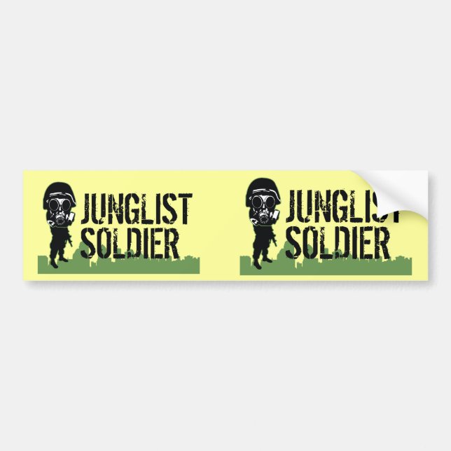Autocollant De Voiture Soldat de Junglist (Devant)