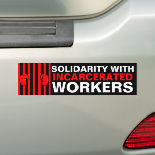 Autocollant De Voiture Solidarité avec l'autocollant pare-chocs des trava