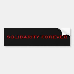 AUTOCOLLANT DE VOITURE SOLIDARITÉ POUR TOUJOURS