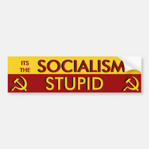 Autocollant De Voiture Son le socialisme stupide