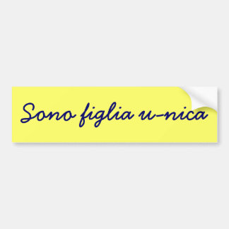 Autocollant De Voiture Sono figlia u-nica