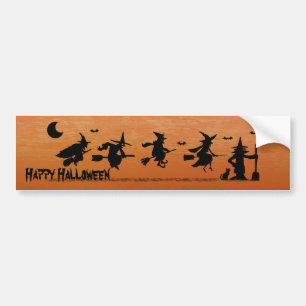 Autocollant De Voiture Sorcières de Halloween