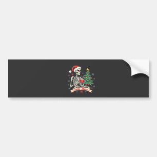 Autocollant De Voiture Sorta Merry Sorta Effrayant Squelette Éffrayant Sq