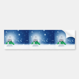 Autocollant De Voiture Souhaits de Snowman