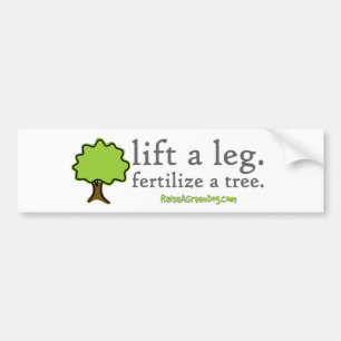 Autocollant De Voiture Soulevez une jambe. Fertilisez un arbre. Adhésif