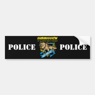 Autocollant De Voiture Soumission de la police K9