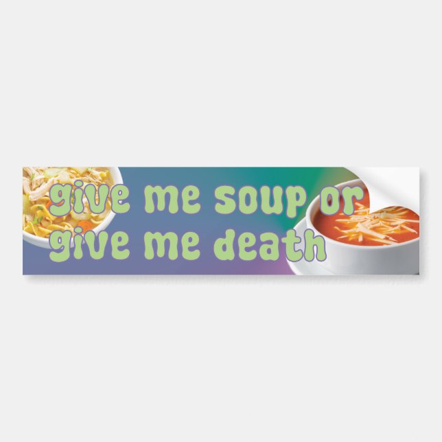 Autocollant De Voiture Soupe Liberty (Devant)