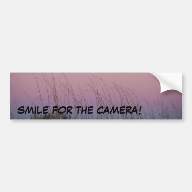 Autocollant De Voiture Souriez pour la caméra ! (Devant)