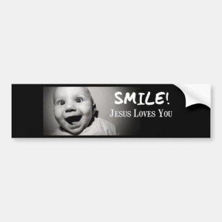AUTOCOLLANT DE VOITURE SOURIRE !