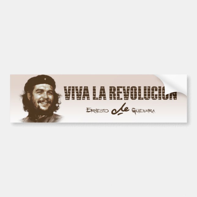 Autocollant De Voiture Sourire de Che Guevarra (Devant)