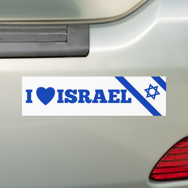 Autocollant De Voiture Soutenez Israël J'aime Israël (En voiture)