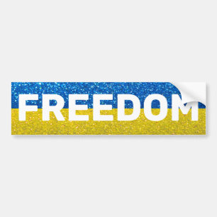 Autocollant De Voiture Soutenez le drapeau ukrainien de l'Ukraine Parties