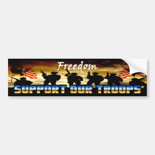 Autocollant De Voiture Soutenez nos troupes