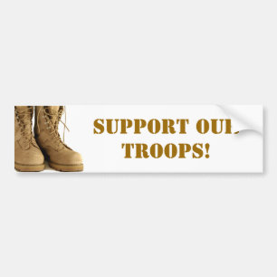 Autocollant De Voiture Soutenez nos troupes ! adhésif pour pare-chocs