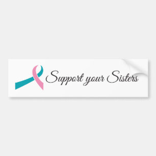 Autocollant De Voiture Soutenez votre adhésif pour pare-chocs de soeurs