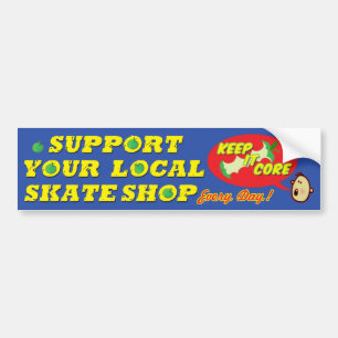 Autocollant De Voiture Soutenez votre adhésif pour pare-chocs local de