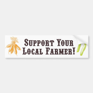 Autocollant De Voiture Soutenez Votre Agriculteur Local ! Auto-collants p