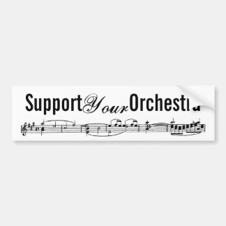 Autocollant De Voiture Soutenez votre orchestre