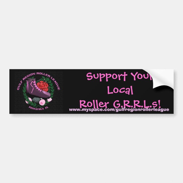 Autocollant De Voiture Soutenez votre rouleau local G.R…. (Devant)