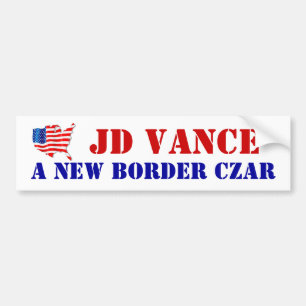 AUTOCOLLANT DE VOITURE SOUTENIR JD VANCE UNE NOUVELLE FRONTIÈRE CZAR USA!