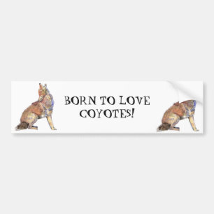 AUTOCOLLANT DE VOITURE SOUTENU POUR AIMER L'ART DE CITATION D'ANIMAL