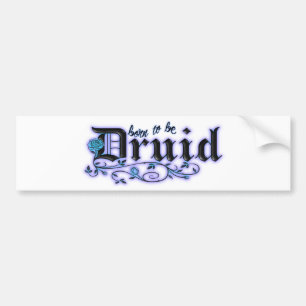 Autocollant De Voiture Soutenu pour être druide