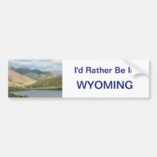 Autocollant De Voiture Soyez plutôt dans l'autocollant du Wyoming