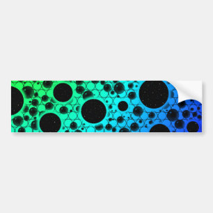 Autocollant De Voiture Space Bubble Spots - Arc-en-ciel YGCBP